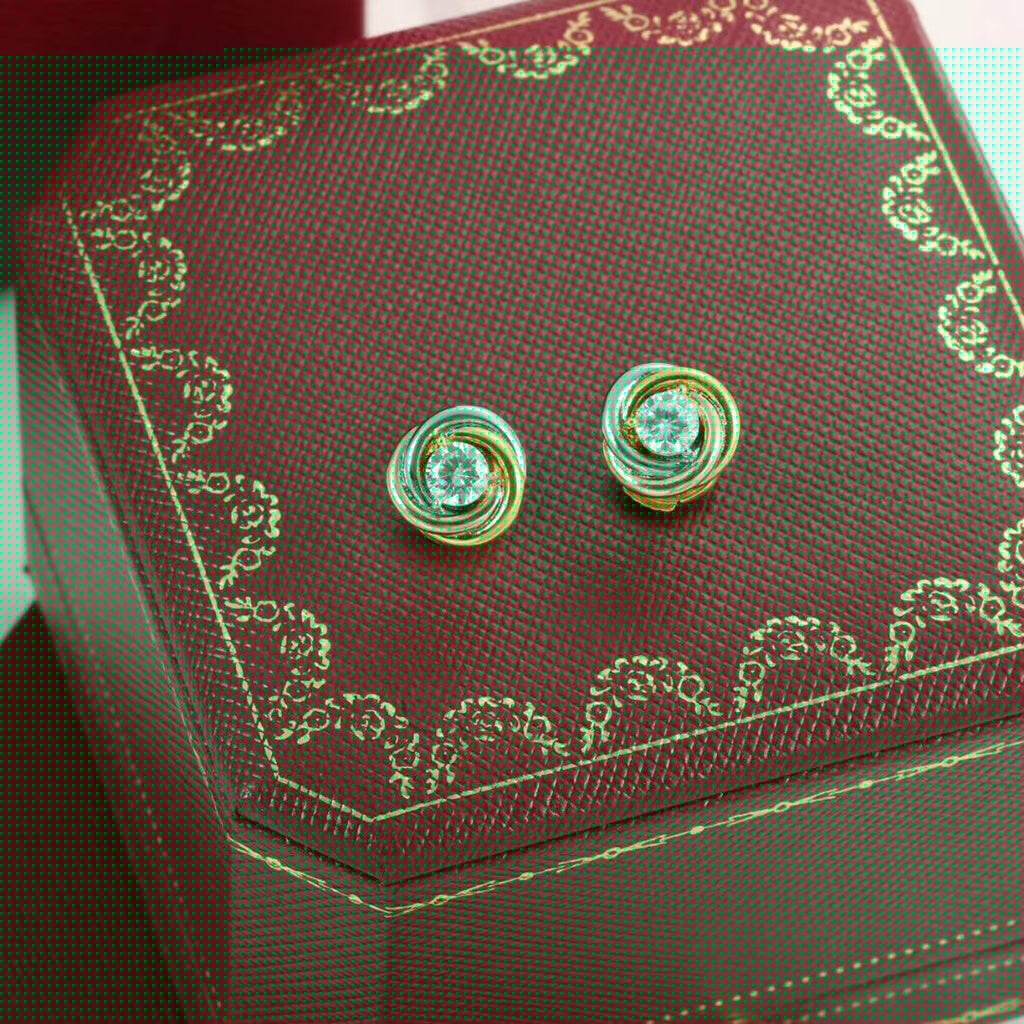 [Renovia Jewelry]TRINITY STUD DIAMOND EARRINGS