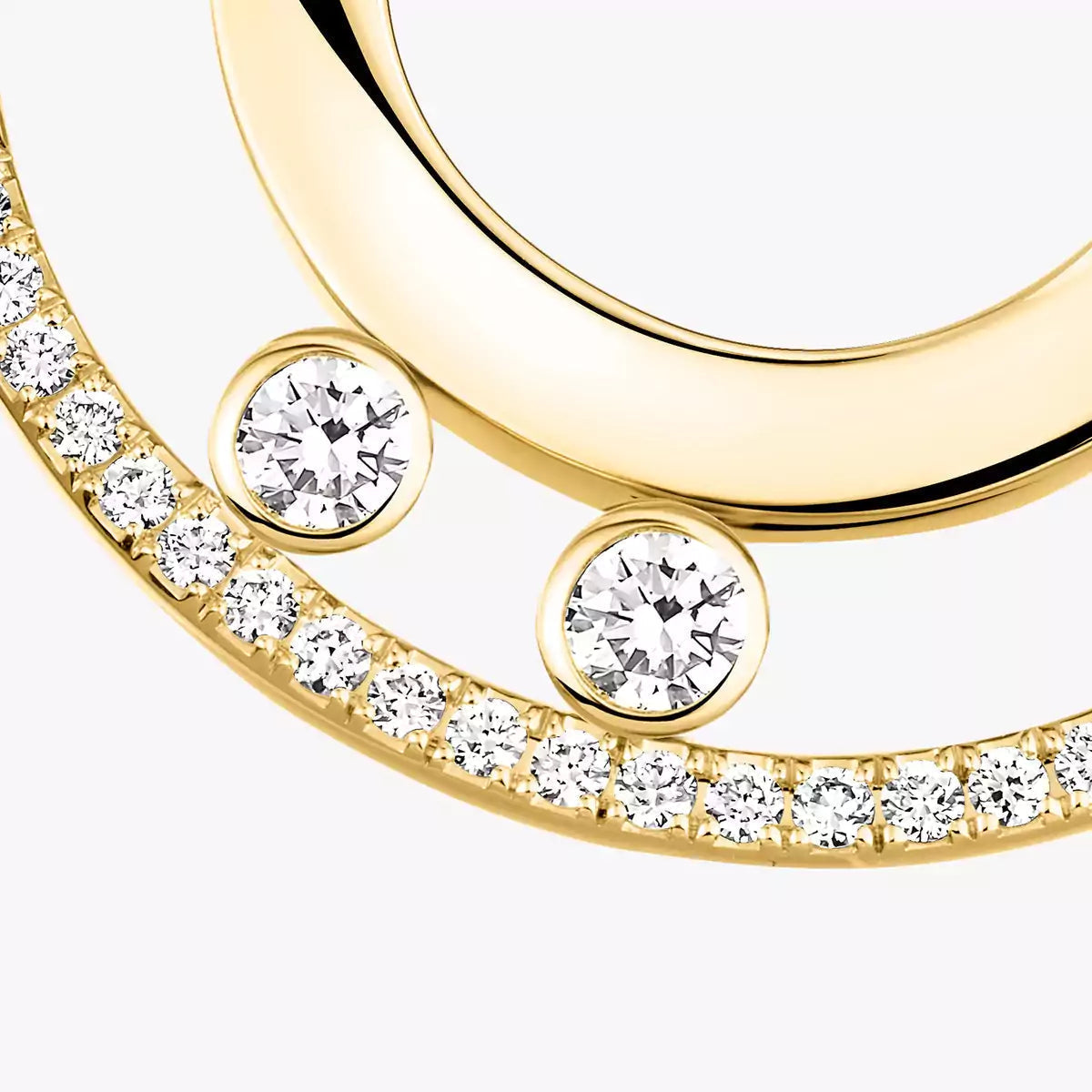 [Renovia Jewelry]Move Romane Small Diamond Hoop Earrings