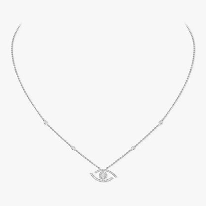 [Renovia Jewelry]Pave_ Diamond Necklace Lucky Eye