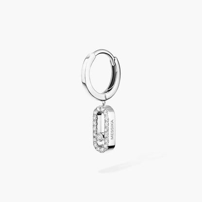 [Renovia Jewelry]Move Uno Single Diamond Hoop Earring