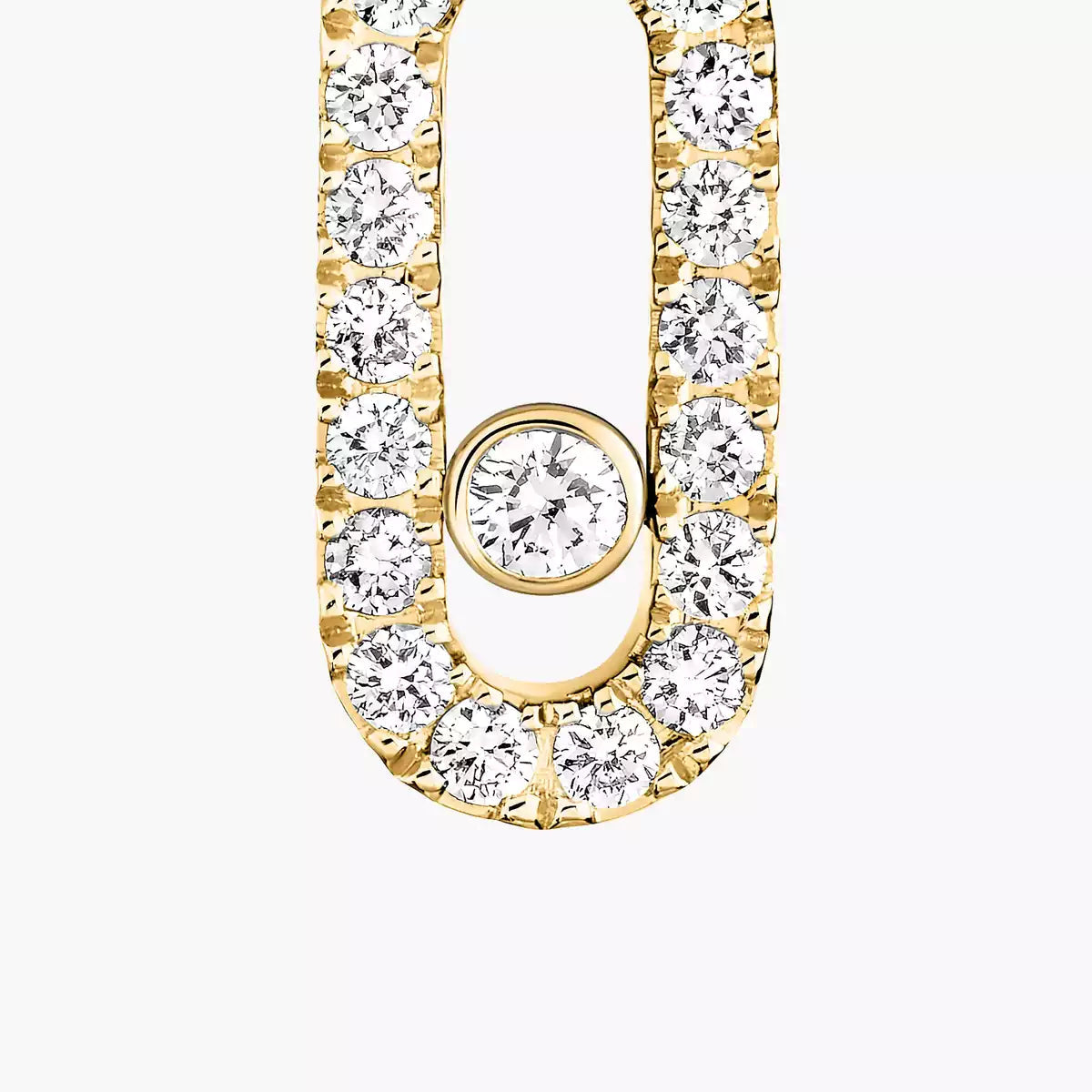 [Renovia Jewelry]Move Uno Single Diamond Hoop Earring