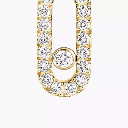 [Renovia Jewelry]Move Uno Single Diamond Hoop Earring