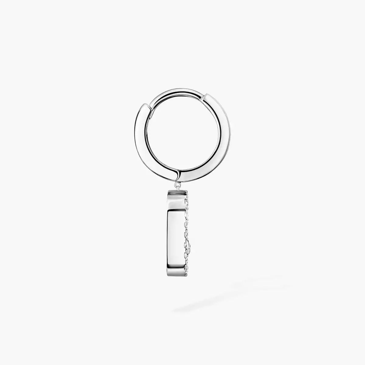 [Renovia Jewelry]Move Uno Single Diamond Hoop Earring