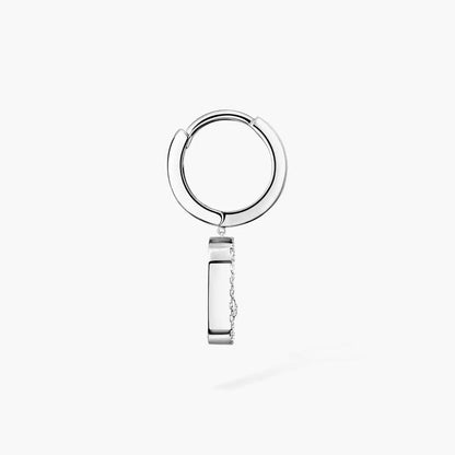 [Renovia Jewelry]Move Uno Single Diamond Hoop Earring