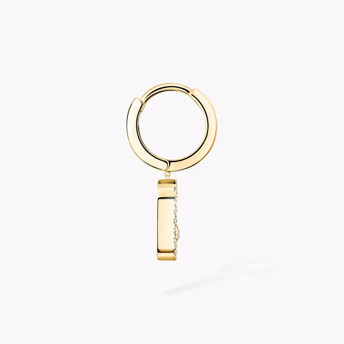 [Renovia Jewelry]Move Uno Single Diamond Hoop Earring