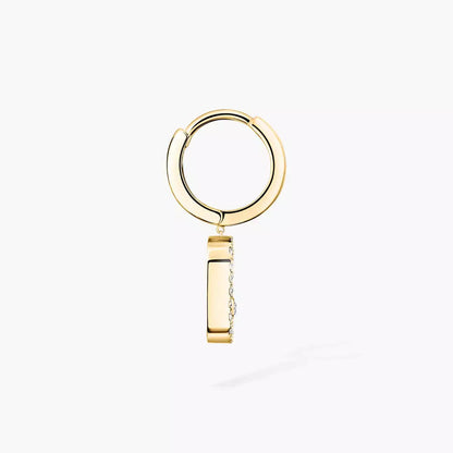 [Renovia Jewelry]Move Uno Single Diamond Hoop Earring